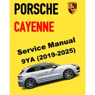 PORSCHE CAYENNE 9YA (2019-2025) SERVICE WORKSHOP MANUAL