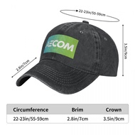 AECOM Logo Adult Washed Cowboy Hat Old Hat 100% Cotton Curved Brim Sun Hat Simple Casual All-Match U