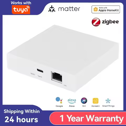 Tuya Matter Thread Hub Zigbee Smart Home Bridge Matter Gateway Hub Siri voice control Homekit Smartt