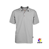 BOXY Unisex Microfiber Plain Light Grey XS-3XL Polo T-Shirt | Baju Kemeja Berkolar Lelaki Perempuan