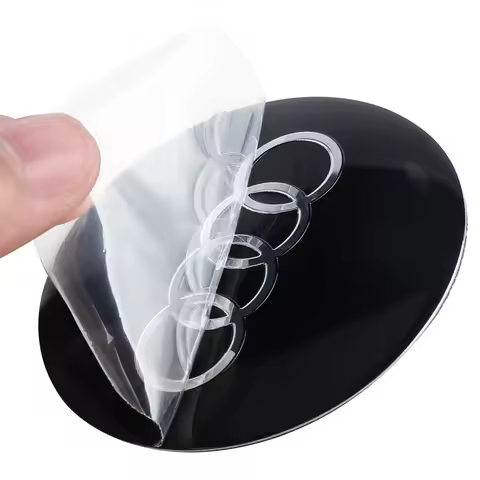 For Audi A4 B8 A3 8P A6 C7 8V B6 B7 B9 Q5 A1 A5 4PCS 56/60/65mm Car Emblem Wheel Hub Cap Decals Stic