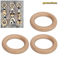 GREAT 10pcs Wooden Rings, Polished Smoothly Unfinished Wood Ring Pendant, Unfinished Wood Wood Smoot