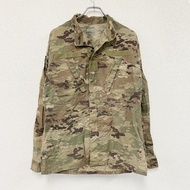 美軍ACU作戰夾克，軍用夾克，多地形迷彩，卡其色，M碼，古著