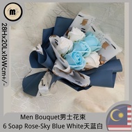 FREE GIFT🎁Mini Candy Bouquet迷你糖果花束Men Bouquet男士花束👨6 Soap Rose Bouquet香皂花束🌹Graduate毕业💕Brithday gift生日