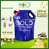 BOLD 𝕏 SIRIM 10w30 3L/4L Semi Synthetic SP Engine Oil Car 10w-30 Minyak Hitam Enjin Kereta Perodua P