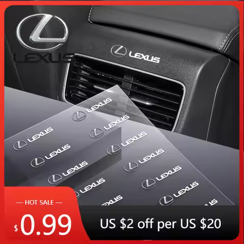 Interior Stickers Car Logo Stickers Door Side Window Body Universal Decal For Lexus F SPORT GX460 Ct