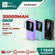 [NEW] Pineng PN-799PD 30000mAh 22.5W Fast Charge with Built-in Cable Portable Powerbank PN799