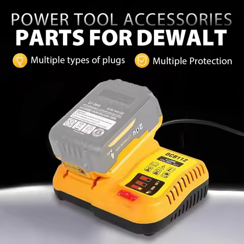 DCB112 2A Lithium Battery Charger For Dewalt 10.8V 12V 14.4V 18V 20V DCB206 DCB205 DCB204 DCB203 DCB