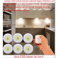 CAHAYA LED lights for kitchen cabinets, kitchen set, 6 COB lights remoteADA, suitable for showcases,