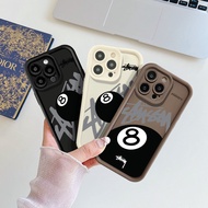 For Infinix Hot 8 9 Pro 10 Lite 12i 20i 30 30i 40i Hot 9 10 11 12 20 30 Play X665E Phone Casing Creative Billiard Black No.8 Shockproof Silicone Soft Cover Case