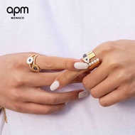 APM Monaco Tropical Holiday Style Sun Ring Silver Index Finger Ring Female Ring Gift