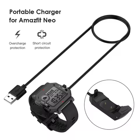 1m Fast USB Charging Cable for Huami Amazfit Neo Smart Watch Charger Device Wireless Charging Cable