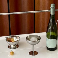 Stainless Steel Ice Cream Cup Salad Bowl Container Pudding Dessert Cup Fruit Bowl Tall Milkshake Cup