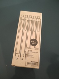 MUJI 無印良品 0.5mm 黑色啫喱原子筆
