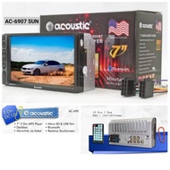 ACOUSTIC HEAD UNIT Mobil Double Din 7 inch AC 6907 SUN USB Bluetooth