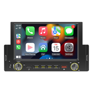 170W 1 DIN Car MP5 Player Head Unit 6.2” Touch Screen Wireless Carplay Android Auto Mirrorlink RDS R