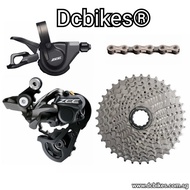 Shimano Zee 1 X 10 Speed MTB + 10s Derailleur | Shifter + 10s Silver Chain + Cassette 36T 10s Groups