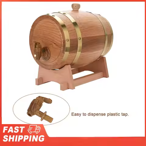 10L 5L 3L 1.5L Oak Barrel Vintage Wood Oak Timber Wine Barrel for Beer Whiskey Rum Port