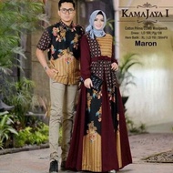 Baju Couple Muslim Keluarga Baju Pesta Brokat Fashion Muslim Pasangan