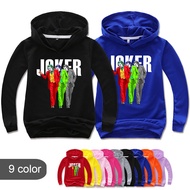 [In Stock] Adult Parent-child Hoodie JOKER-S Leisure Cartoon Cotton Blend Girl Long-sleeved Autumn Kid's Clothes Anime Hoodies Boys Girls Comfortable Pullover Top Coat