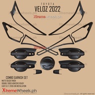 Avanza VELOZ 2022 to 2025 Thick Thailand Made Combo Set Garnish Cover Matte Black with Veloz Logo ( 