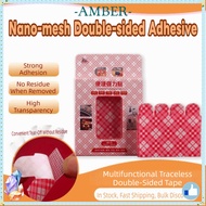 AMBER Couplet Tapes, Couplet No Residue Double Sided Adhesive Tape, Super Strong Mesh Tape
