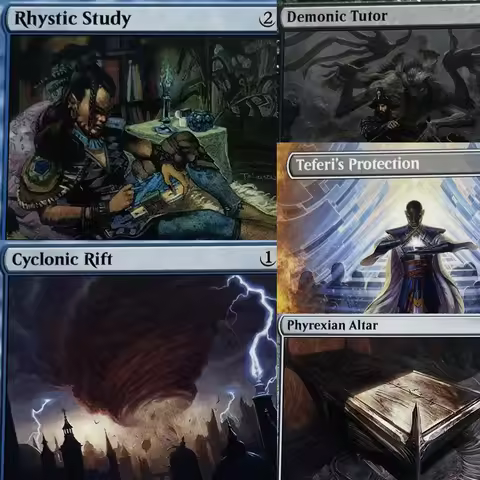 UMA PCA SLD MM3 SOI PZ1 RIX HOLO18-002 magical cards Demonic Tutor Cavern of Souls Cyclonic Rift hom