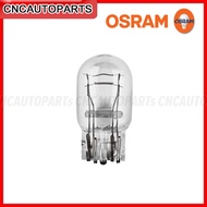 OSRAM หลอดไฟเบรค หลอดไฟหรี่ T20 (2ไส้ 2จุด) 12V 21/5W - กดเลือก แบบ บิด(เขี้ยว) / แบบ เสียบ