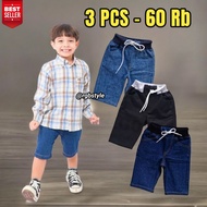 Get 3 Boys' Jeans, Thick Plain Jeans Bottoms
