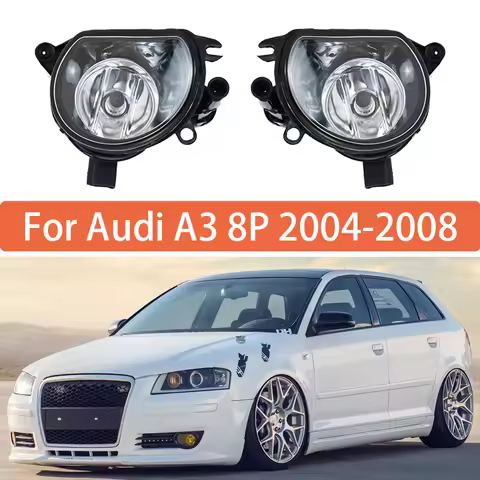 Fog Lamp For Audi A3 8P 2004 2005 2006 2007 2008 Front Bumper Anti Fog Light 8P0941699A 8P0941700A