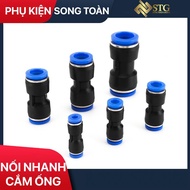 Straight Quick Connect 1 Touch & APU - Plug Out Diameter Mist Sprayer & Pneumatic PU Wire 6 8 10 12 