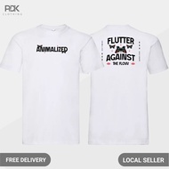 Animalized Men's T-Shirt Butterfly Flutter Against The Flow Tight