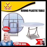 3-Feet Round Plastic Table/Dining Table/Writing Table/Mamak Table L900MM X W900MM X H750MM by IFURNITURE