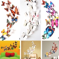 3D DIY 12PC  Butterfly Wall Sticker Home Decor Mural Sticker