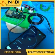Arduino IoT Apps Blynk Project ESP32 Smart Fan Temperature Sensor DS18B20 Projek RBT Tahun Akhir FYP