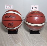 Molten BG 系列籃球：BG3100 (PU皮) & BG2000 (耐磨橡膠) | FIBA 認證・室內外場皆適用
