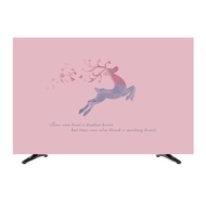 Nordic deer TV dust cover hanging LCD 55 inch 50 curved surface 65 cover computer TV set wall hanging