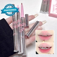 Cappuvini Double Ended Soft Matte Lip Liner With Brush Long-lasting Lip Pencil Lip Makeup S6i0