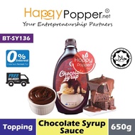HAPPYPOPPER Sauce Chocolate Syrup 650g Sos Coklat Pekat 650 g Dessert Drizzle Topping Donut Bakery F