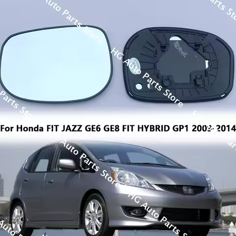 For Honda FIT JAZZ GE6 GE8 FIT HYBRID GP1 2009-2014 Outer Rearviem Side Mirror Lens Door Wing Rear V