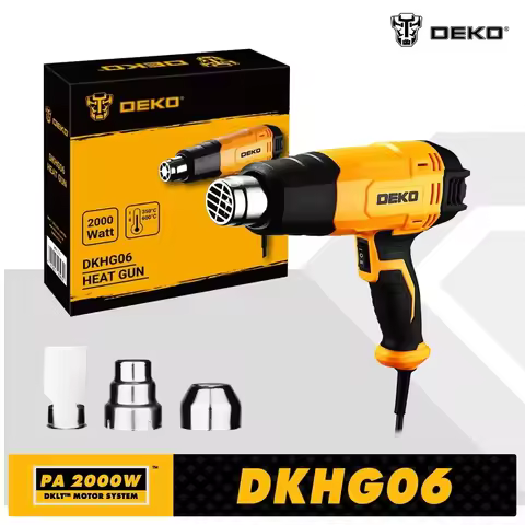 DEKO DKHG06 2000W Heat Gun 2 Temperature Adjustment 3 Accessories Advanced Electric Hot Air Gun Elec
