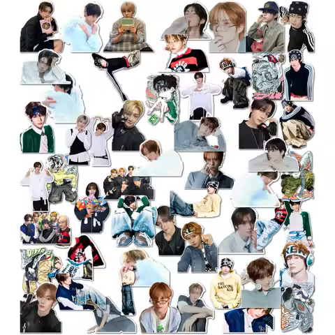 55Pcs TWS New Series Fourth Mini Album Play Hard HD Waterproof Stickers Notebook Stickers SHINYU DOH