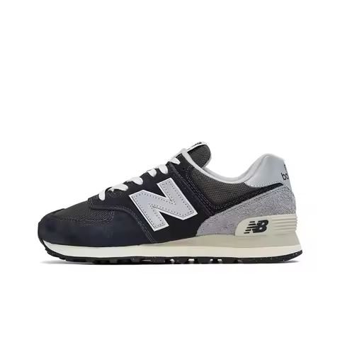 New Balance NB 574 - Retro, Warm, Low-Cut Running Shoe for Men and Women - Black/Grey