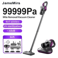 JameMirs 99999Pa Vacuum Cleaner Cordless Handheld Wet and Dry Vacuum Cleaner for Floor/Bed/Mat/Sofa