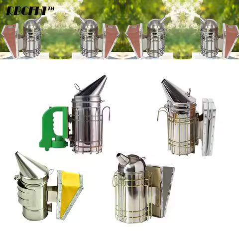 1PCS Beekeeping Smoker Stainles Steel Equipment Hive Box Tool Supplies For Beehive Bee Manual Smoke 