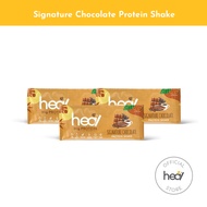 Heal Signature Chocolate Protein Shake Powder Bundle of 3 Sachets - Dairy Whey Protein - HALAL - Meal Replacement, Diet