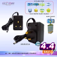 ADAPTER Electronic Baby Cradle Original ADAPTER Elektrik Mesin Buaian Bayi / Buaian Mesin / Baby Cradle Charger BrandNew