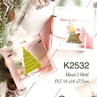 Christmas Clear Mica Box Christmas Christmas Gift Gift Gift 10pcs