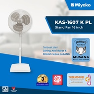Miyako Standing Fan KAS-1607 PL Stand Fan 16 Inch Anti-Rust Fox Net Copper Motor SNI Miyako Standing