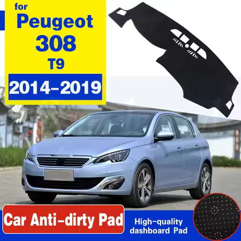 For Peugeot 308 T9 2014~2019 308 308sw 308GTI Anti-Slip Mat Dashboard Cover Pad Sunshade Dashmat Car